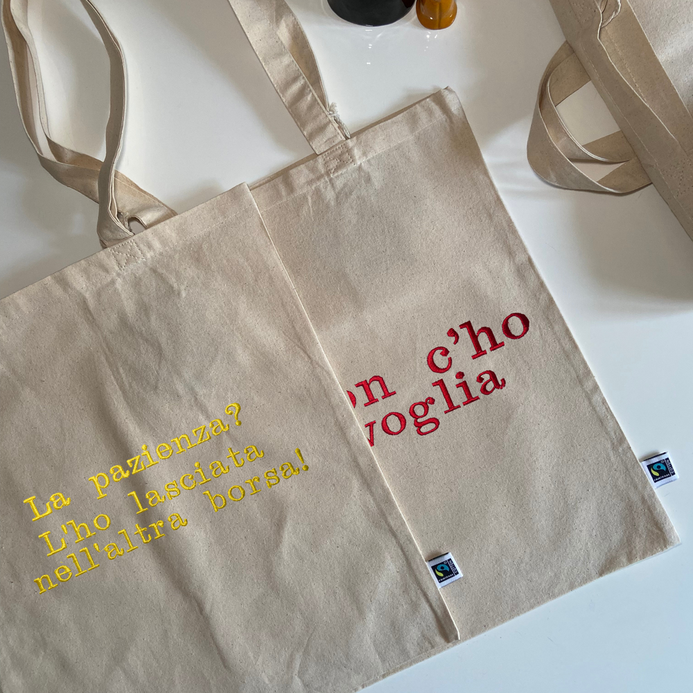 Borsa shopper cotone riciclato