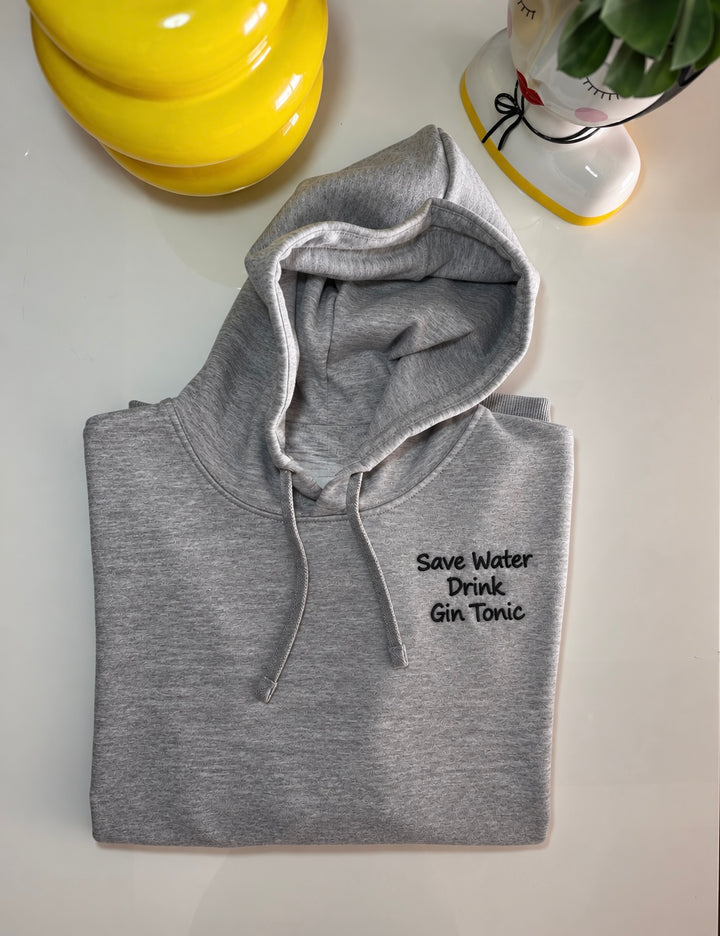 Felpa con cappuccio personalizzata ricamata, vista prodotto