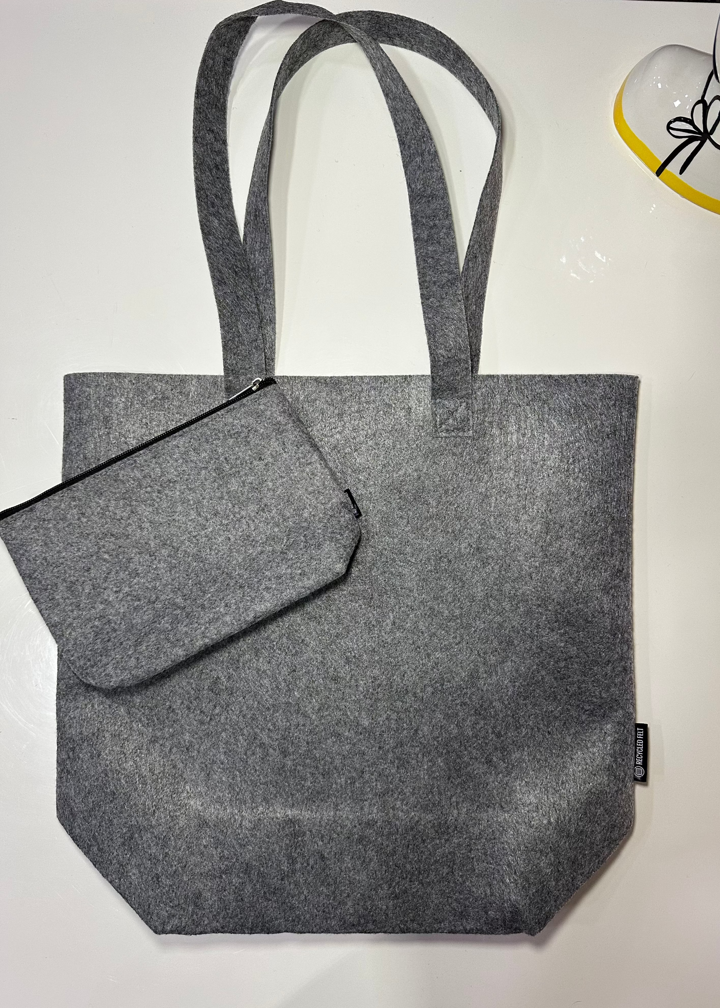 Shop Bag Feltro grigia