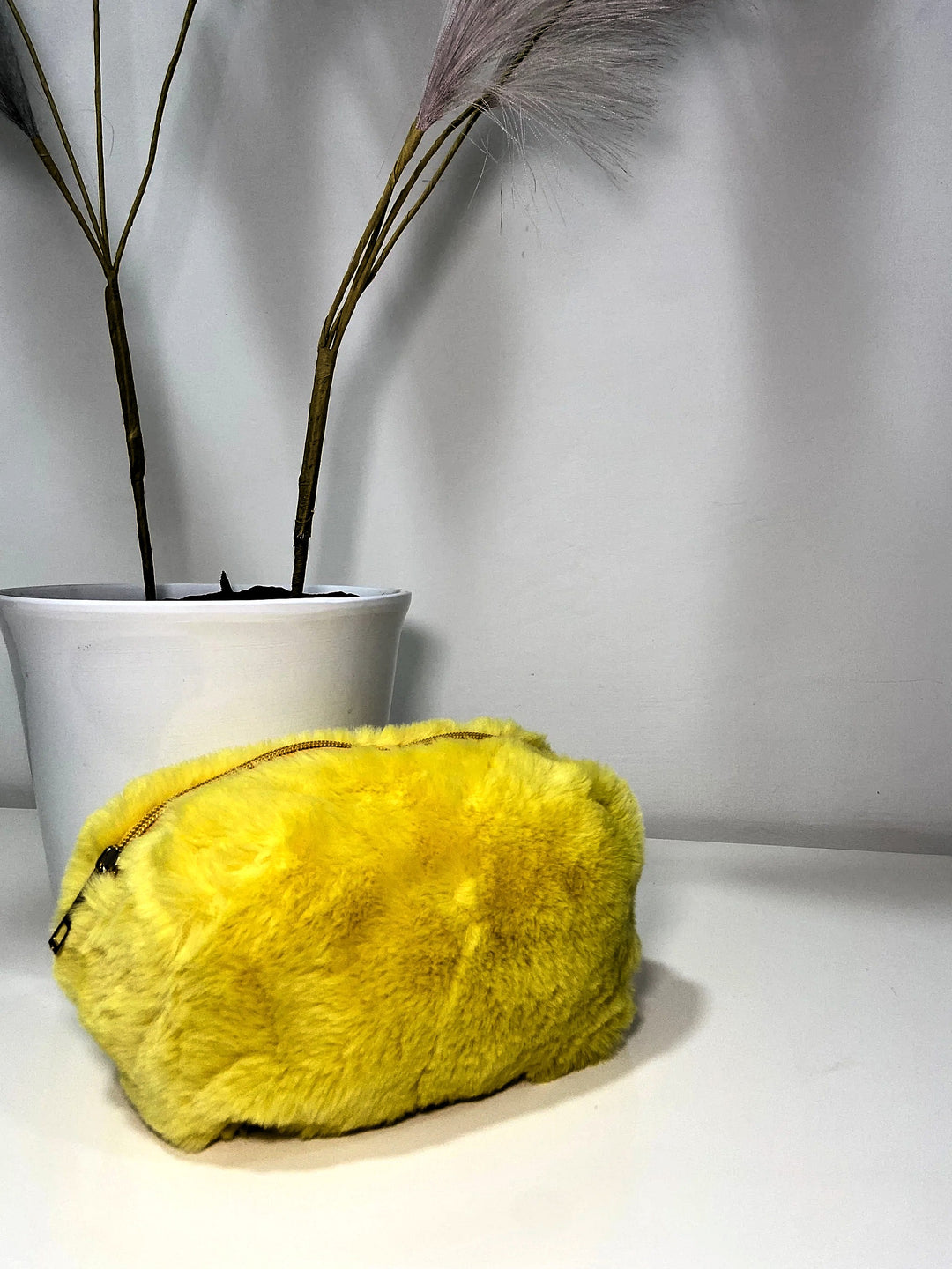 Beauty Case Peluche giallo