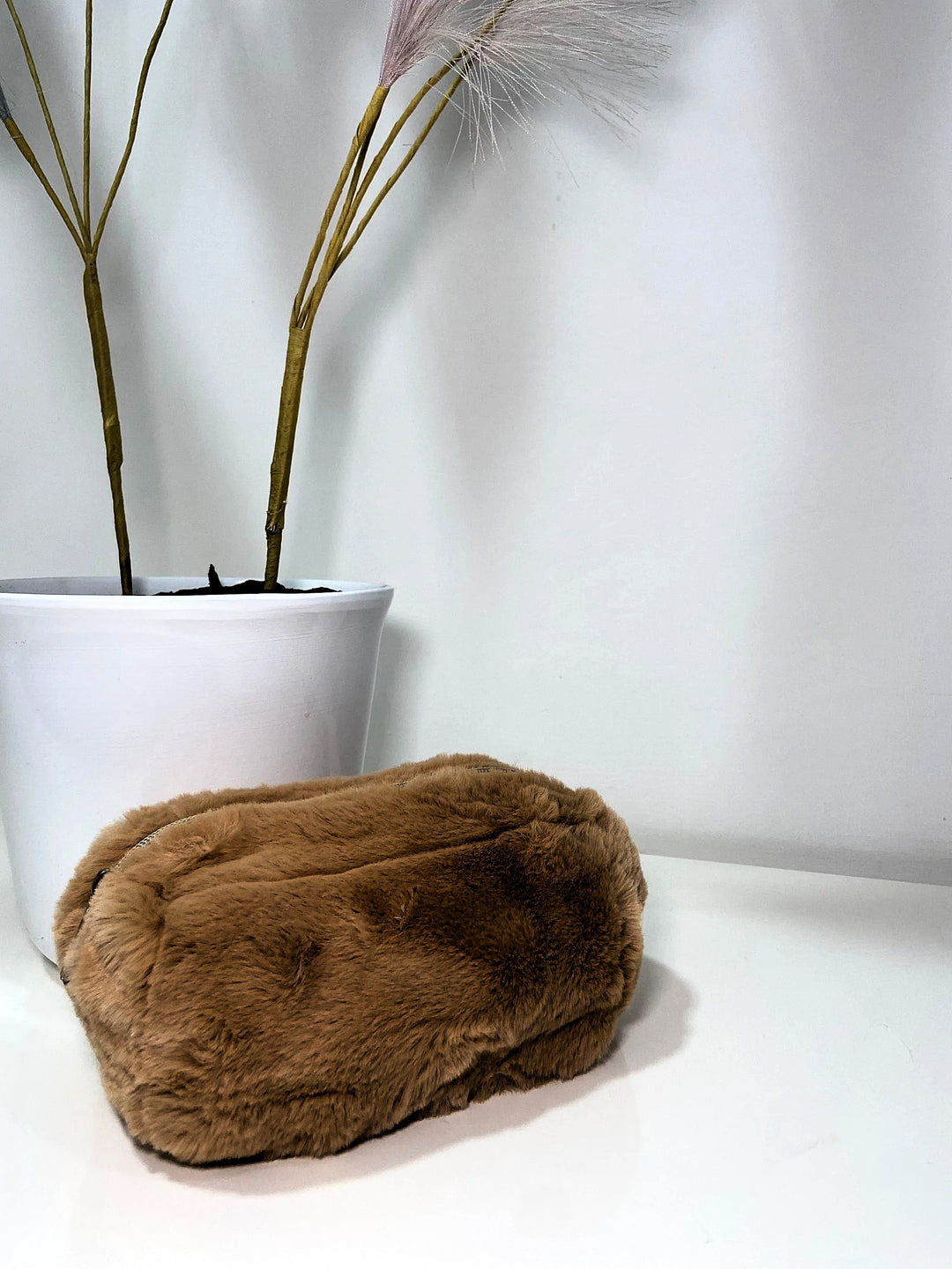 Beauty Case Peluche nocciola