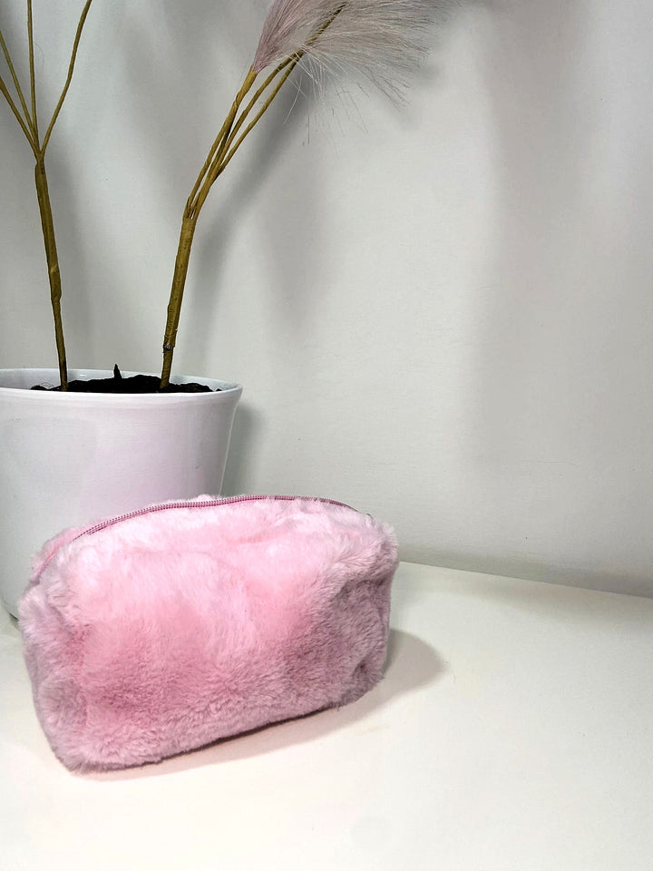 Beauty Case Peluche rosa