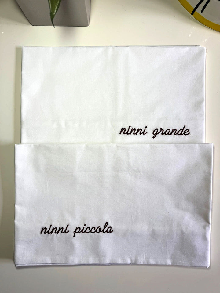 Federe personalizzate con nome o frase ricamata, vista 7