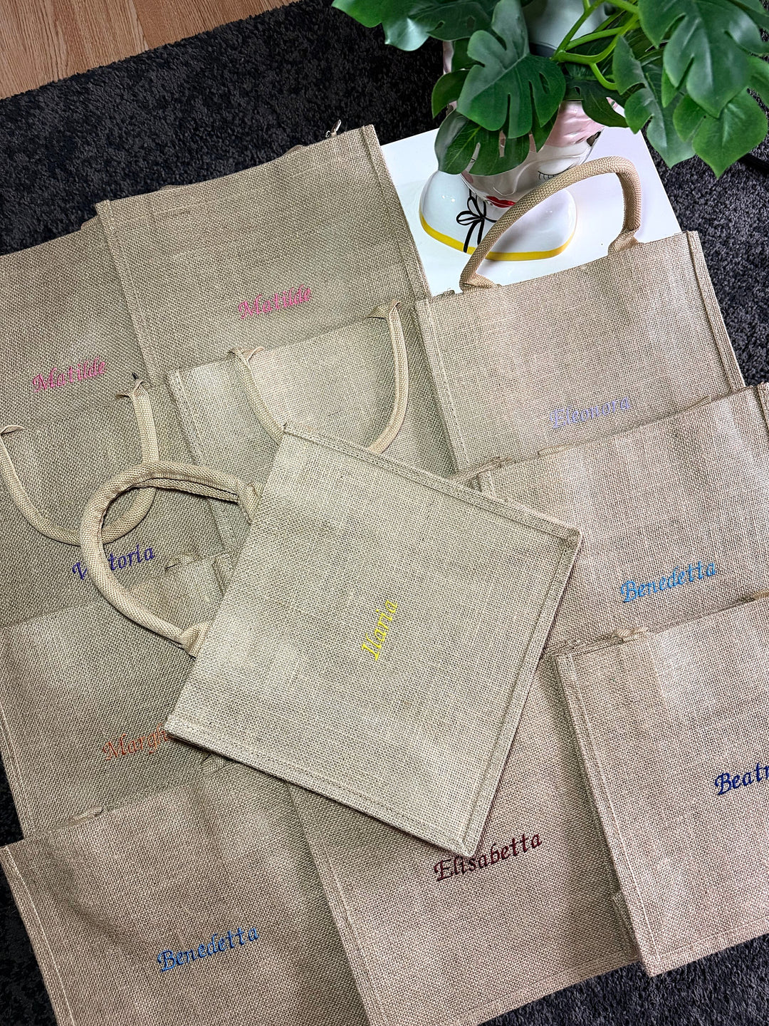Borsa in juta Small personalizzata, vista prodotto
