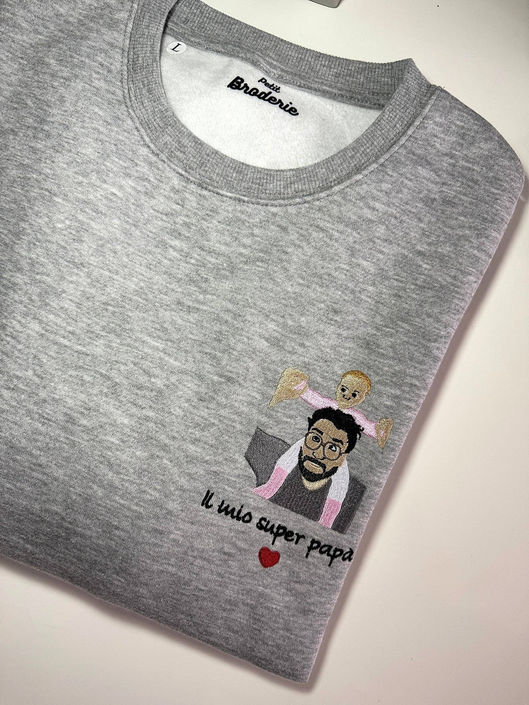 Felpa personalizzata con foto unica e scritta speciale