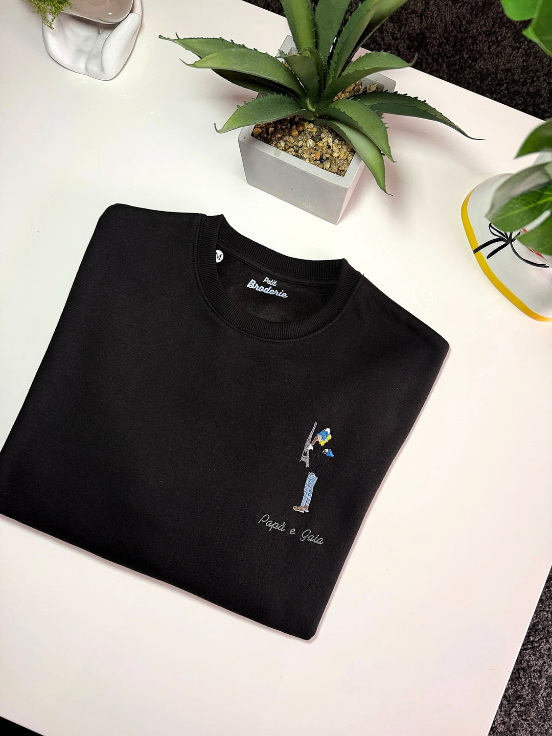 Felpa personalizzata con foto unica, design con immagine di un uomo con chitarra
