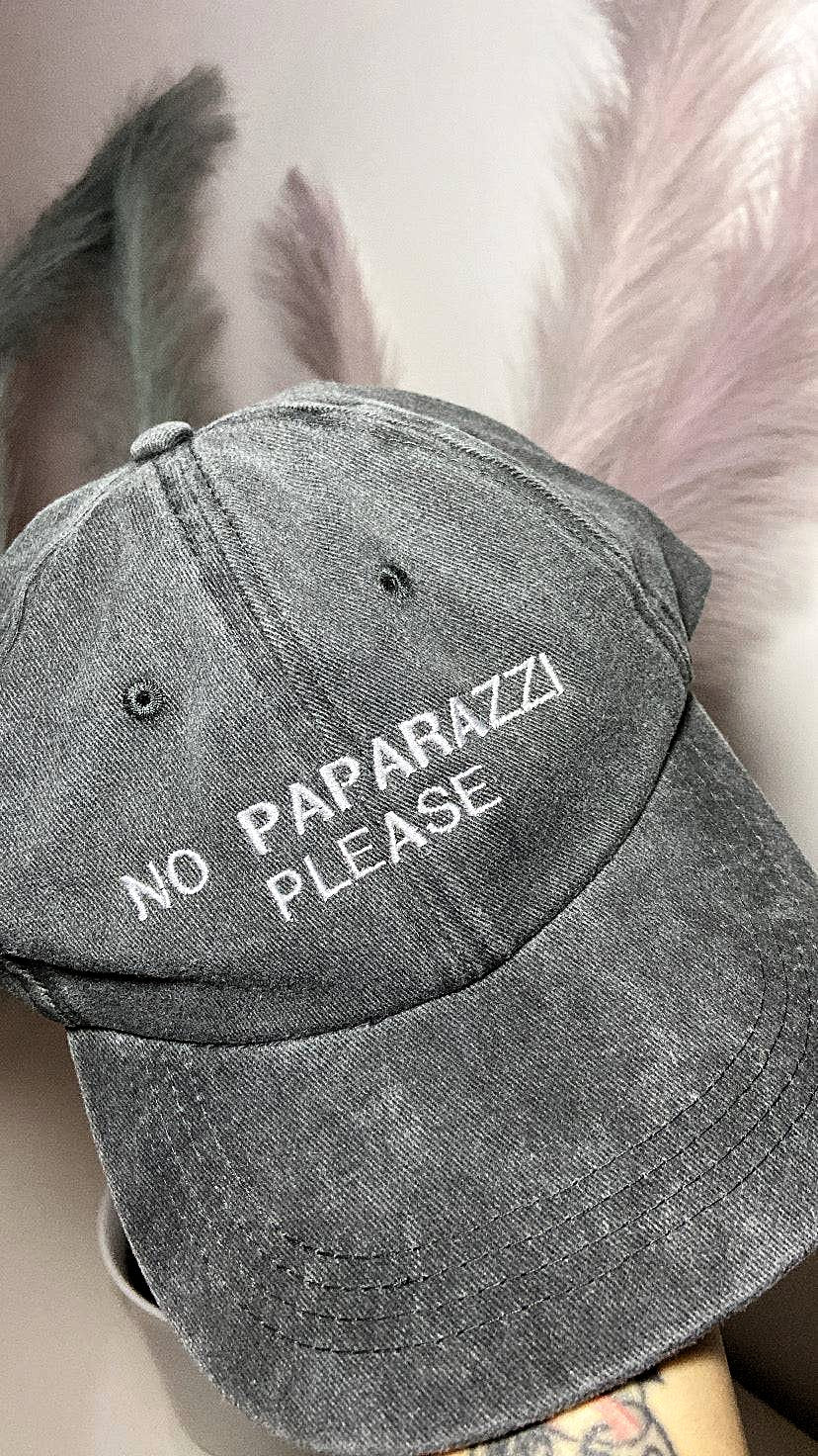 Cappello ricamato in cotone effetto vintage personalizzato, vista d&