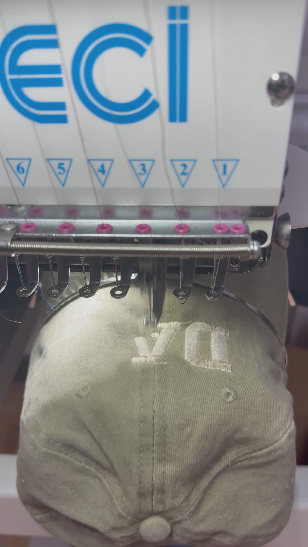 Cappello Ricamato cotone effetto vintage